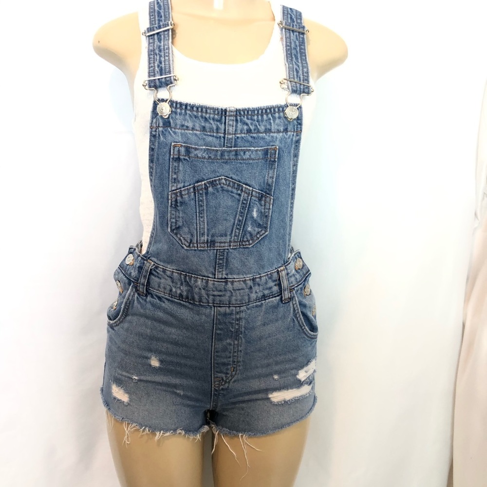 H&M Divided Jean Shorts Overalls
